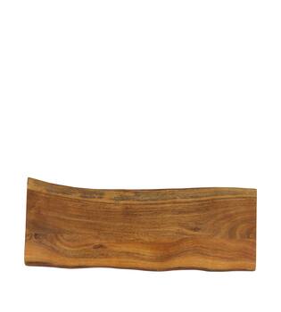 Plate rectangular acacia wood on feet 56x21x5cm FSC 100% - Natural