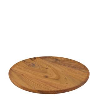 Plate round acacia wood 32x32x1.5cm FSC 100% - Natural