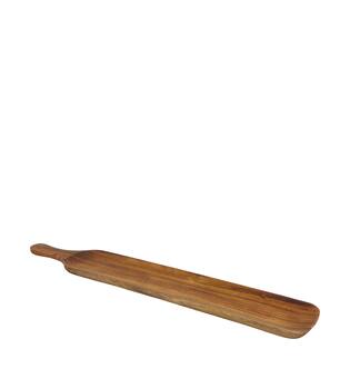 Tray acacia wood with handle 58x10x1.5cm FSC 100% - Natural