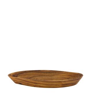 Bowl organic acacia wood 38x18x4.5cm FSC 100% - Natural