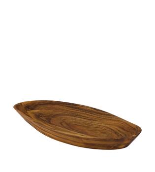 Bowl organic acacia wood 38x18x4.5cm FSC 100% - Natural