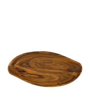 Bowl organic acacia wood 38x18x4.5cm FSC 100% - Natural