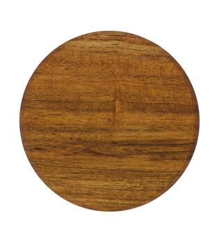 Coaster round acacia wood 10x10x4cm 4pc FSC 100% - Natural