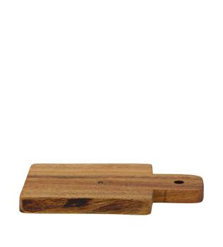 Plate rectangular acacia wood 14x10x4cm 4pc FSC 100% - Natural