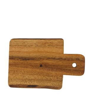 Plate rectangular acacia wood 14x10x4cm 4pc FSC 100% - Natural