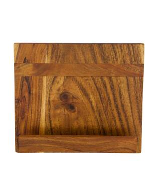 Magazine holder rectangular acacia wood 26x14x23cm FSC 100% - Natural