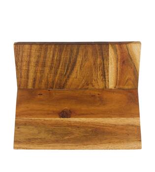Magazine holder rectangular acacia wood 26x14x23cm FSC 100% - Natural