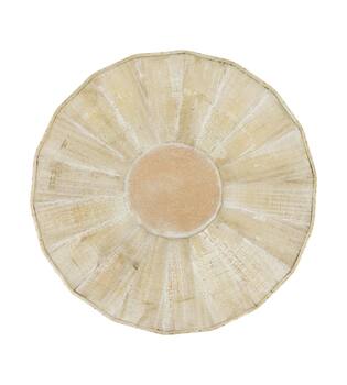 Plate round pine wood 35x35x6cm FSC 100% - Natural