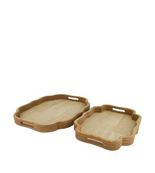 Tray organic mdf 43.5x35x4cm FSC Mix 100% - Natural