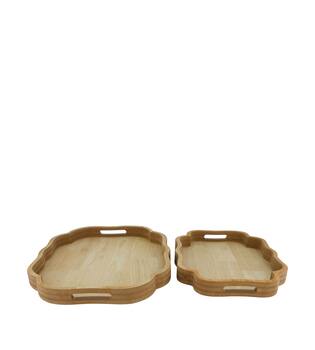 Tray organic mdf 43.5x35x4cm FSC Mix 100% - Natural