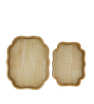 Tray organic mdf 43.5x35x4cm FSC Mix 100% - Natural