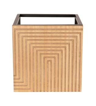 Table square metal / mdf 37x37x37cm S/2 FSC Mix 100%