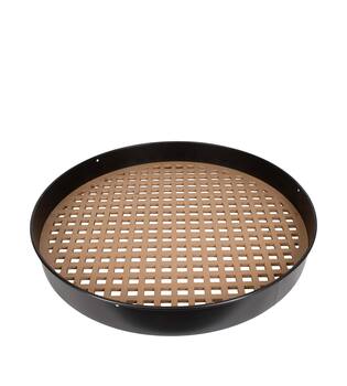 Frame round squares metal mdf 78x78x9cm FSC Mix 100% - Natural