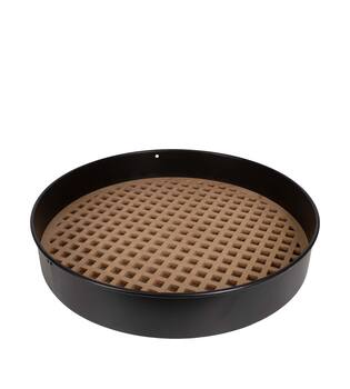 Frame round squares metal mdf 58x58x9cm FSC Mix 100% - Natural
