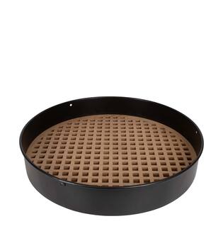 Frame round squares metal mdf 58x58x9cm FSC Mix 100% - Natural