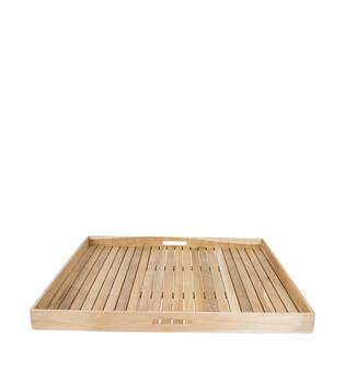 Tray square teak wood with handle 78x78x6cm FSC 100%
