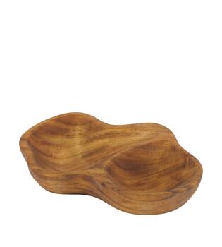 Bowl organic acacia wood 22x14.5x4cm FSC 100% - Natural