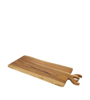 Tray rectangular antlers acacia wood 58x23x1.5cm FSC 100% - Natural