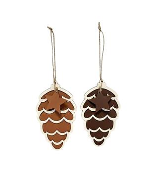 Hanger pinecone plywood 9x0.4x16cm C/2 FSC 100%