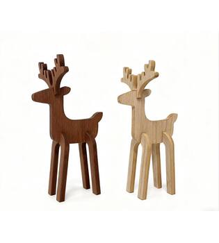 Figurine reindeer mdf 10.2x8x19cm C2 FSC 100% - Brown