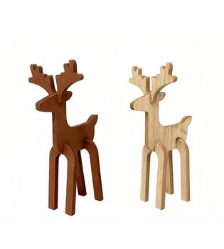 Figurine reindeer mdf 13.5x10.6x24.5cm C2 FSC 100% - Brown