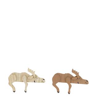 Figurine deer mdf 14x2.4x9.8cm C2 FSC 100% - Brown