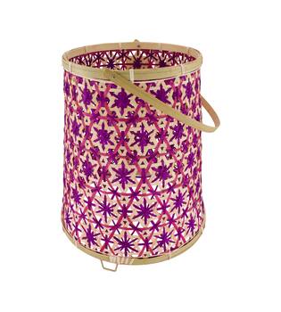 Lantern round bamboo 32x32x38cm FSC 100%