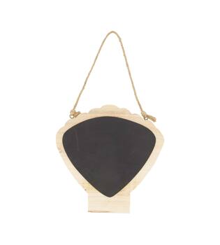Sign shell blackboard poplar wood 28x28x1.8cm FSC Recycled 100%