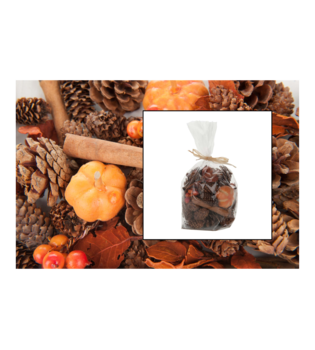 CASAYA Zapfen/Apfel Deko, gemischt orange-rot